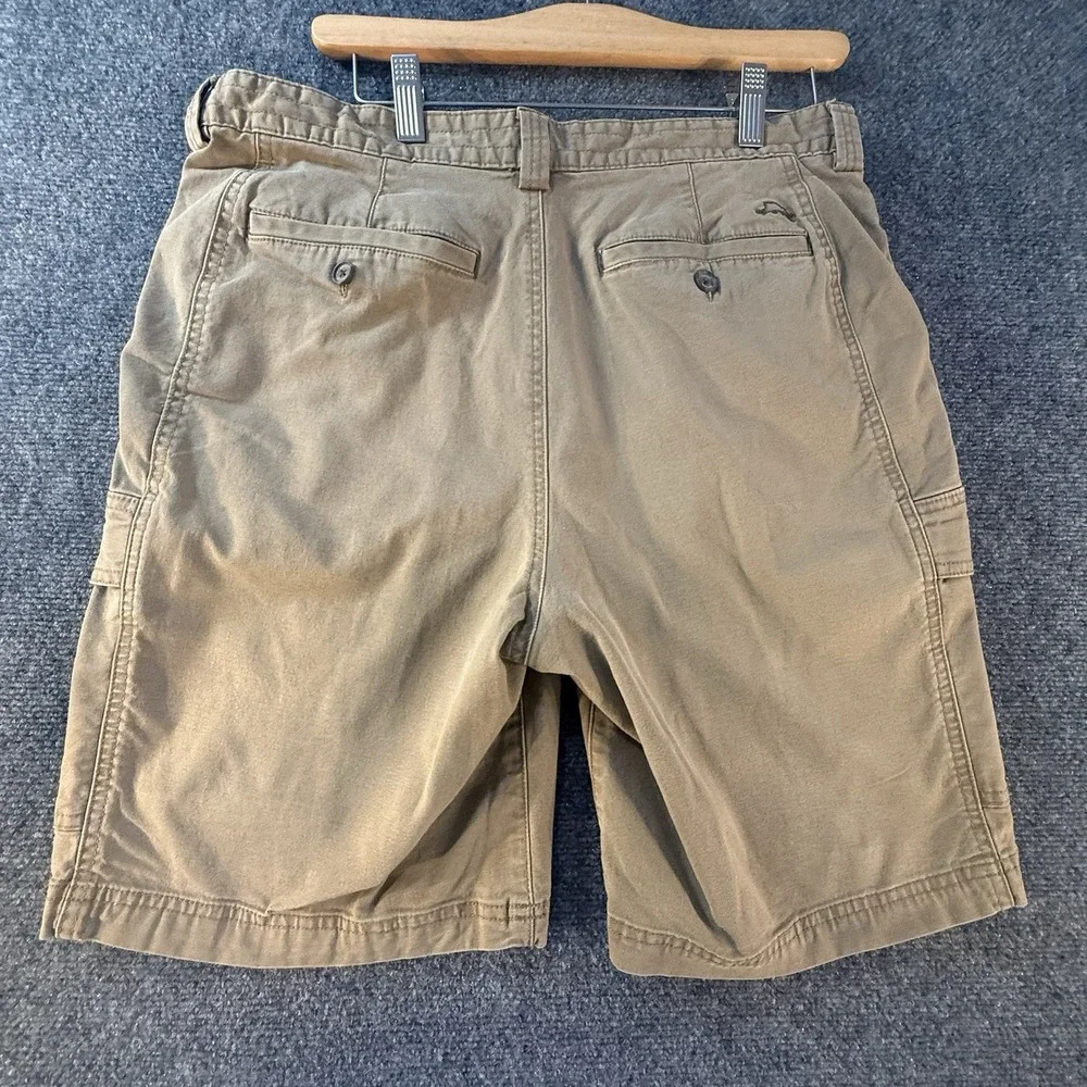 Tommy Bahama Cargo Shorts Mens 35 Khaki Tan Stretch Tencel Cotton Casual - Picture 2 of 14